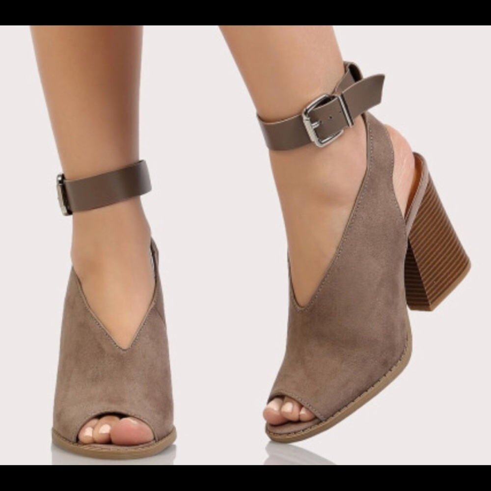 Super cute open toe booties